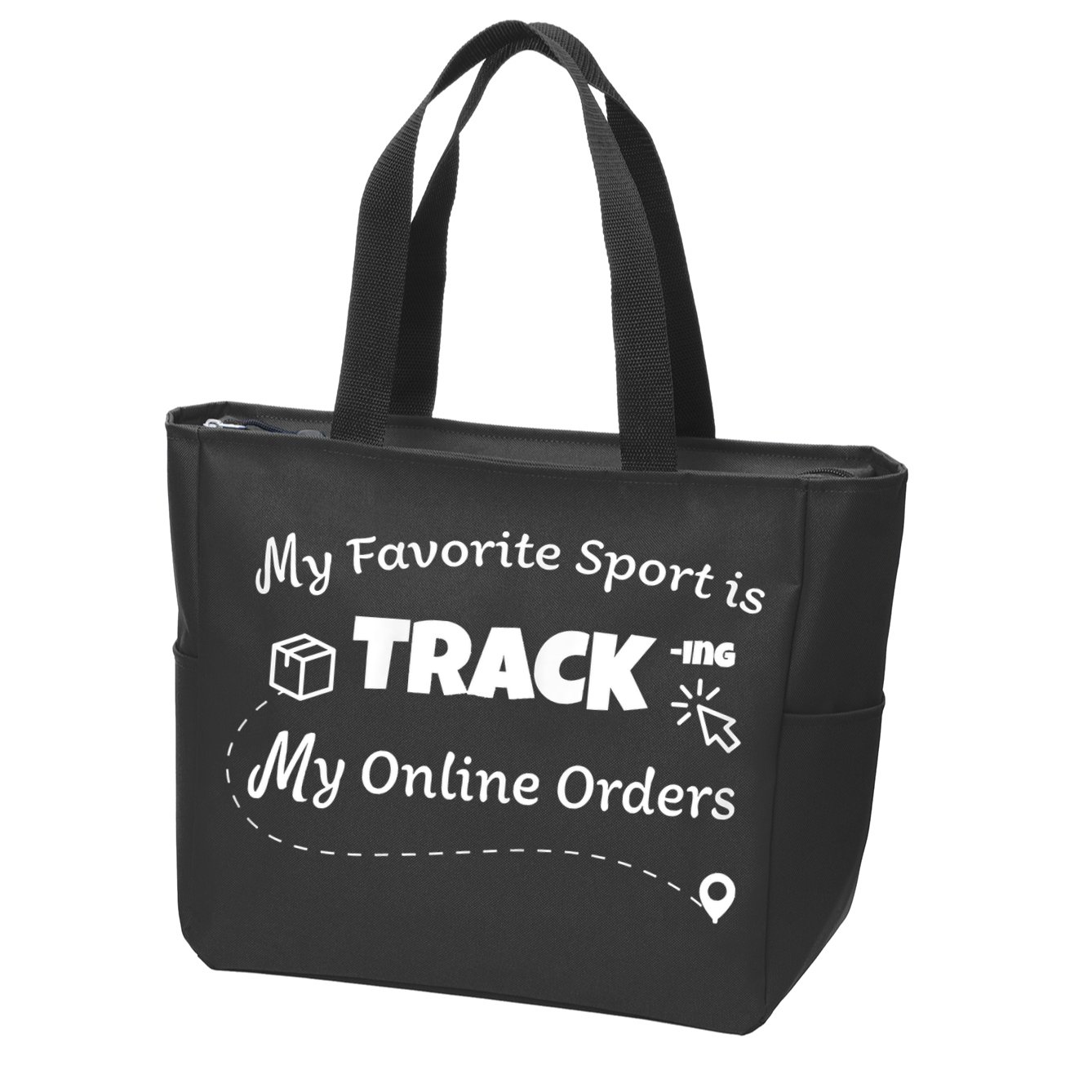 My Favorite Sport Is Tracking My Online Orders Zip Tote Bag