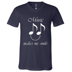 Music Funny Saying Singer Music Teacher V-Neck T-Shirt