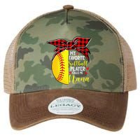 My Favorite Softball Player Calls Me Nana Legacy Tie Dye Trucker Hat
