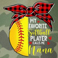 My Favorite Softball Player Calls Me Nana Legacy Tie Dye Trucker Hat