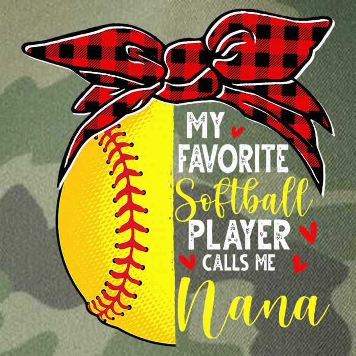 My Favorite Softball Player Calls Me Nana Legacy Tie Dye Trucker Hat