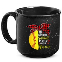 My Favorite Softball Player Calls Me Nana 15oz Campfire Ceramic Mug