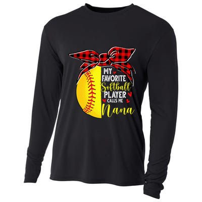 My Favorite Softball Player Calls Me Nana Cooling Performance Long Sleeve Crew