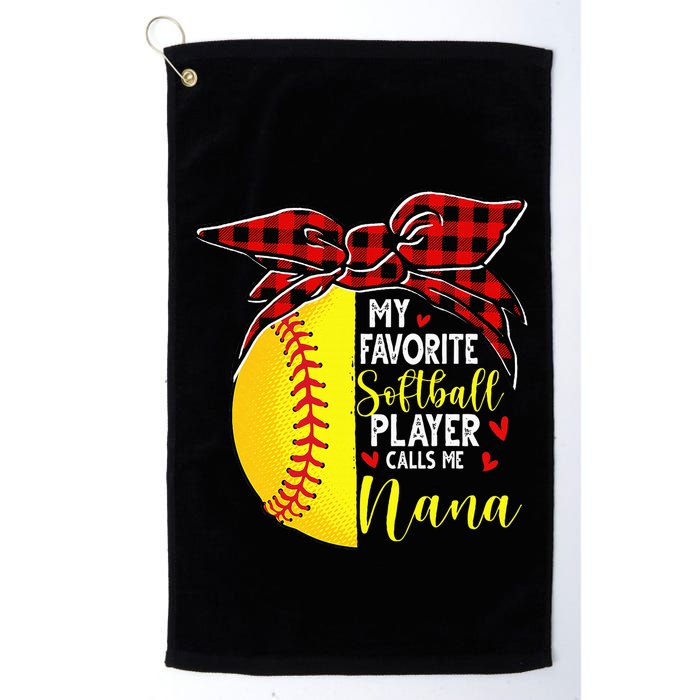 My Favorite Softball Player Calls Me Nana Golf Towel