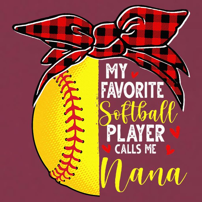 My Favorite Softball Player Calls Me Nana 16oz Travel Tumbler