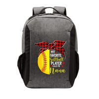 My Favorite Softball Player Calls Me Nana Vector Backpack