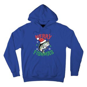 Merry Fishmas Santa Christmas Bass Fishing Fisher Gift Hoodie