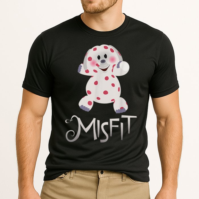 Mis Fit Spotted Elephant Ru Dolph Red Retro Nosed Christmas Cooling Performance Crew T-Shirt