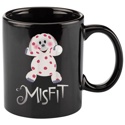 Mis Fit Spotted Elephant Ru Dolph Red Retro Nosed Christmas 11oz C Handle Ceramic Mug