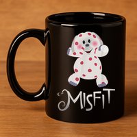 Mis Fit Spotted Elephant Ru Dolph Red Retro Nosed Christmas 11oz C Handle Ceramic Mug
