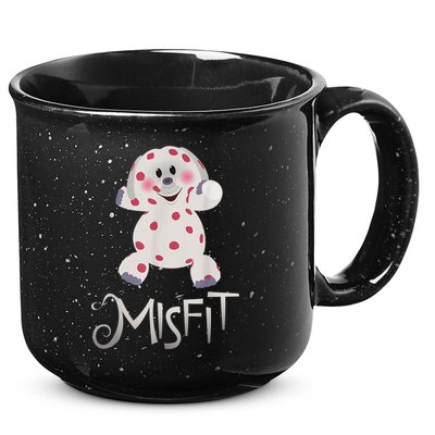 Mis Fit Spotted Elephant Ru Dolph Red Retro Nosed Christmas 15oz Campfire Ceramic Mug