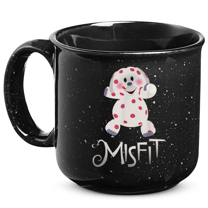 Mis Fit Spotted Elephant Ru Dolph Red Retro Nosed Christmas 15oz Campfire Ceramic Mug