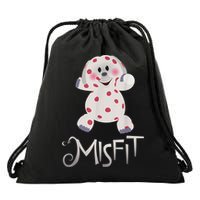 Mis Fit Spotted Elephant Ru Dolph Red Retro Nosed Christmas Drawstring Bag