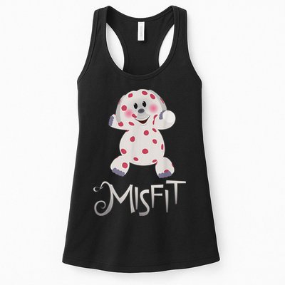 Mis Fit Spotted Elephant Ru Dolph Red Retro Nosed Christmas Womens Tank Top
