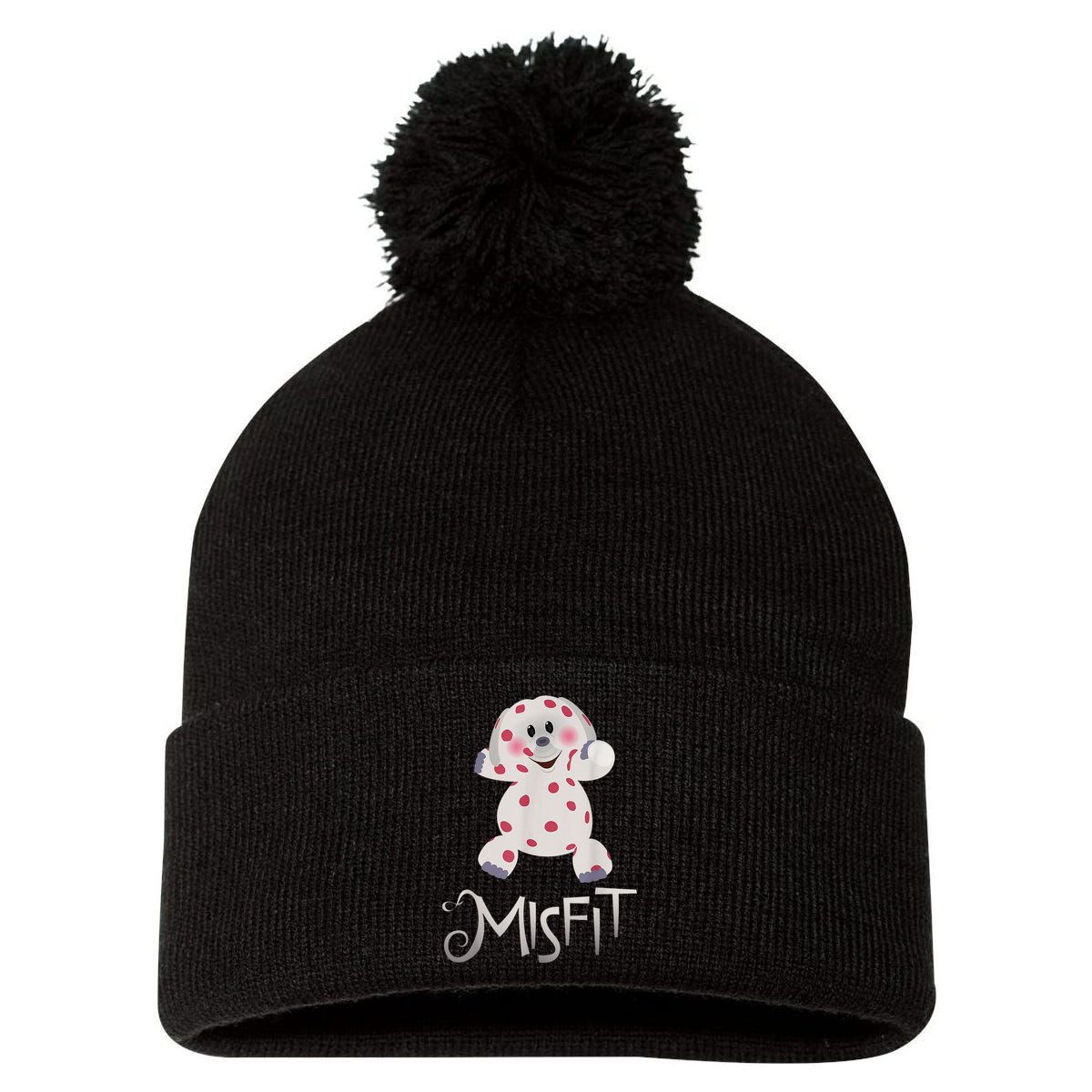 Mis Fit Spotted Elephant Ru Dolph Red Retro Nosed Christmas Pom Pom 12in Knit Beanie