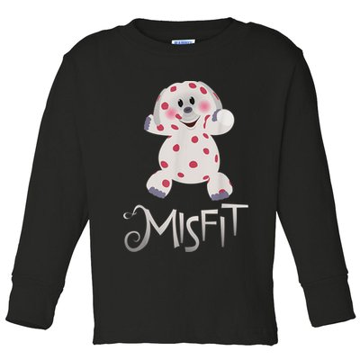 Mis Fit Spotted Elephant Ru Dolph Red Retro Nosed Christmas Toddler Long Sleeve Shirt