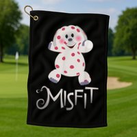 Mis Fit Spotted Elephant Ru Dolph Red Retro Nosed Christmas Golf Towel
