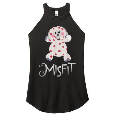 Mis Fit Spotted Elephant Ru Dolph Red Retro Nosed Christmas Women's Perfect Tri Rocker Tank