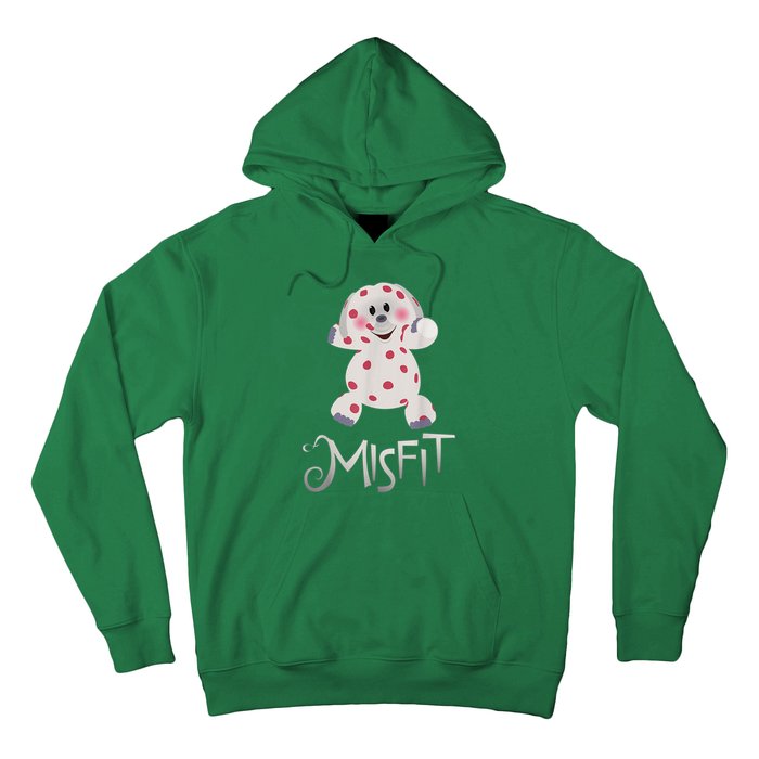 Mis Fit Spotted Elephant Ru Dolph Red Retro Nosed Christmas Hoodie