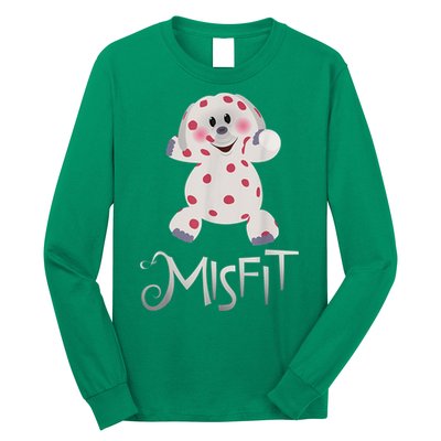 Mis Fit Spotted Elephant Ru Dolph Red Retro Nosed Christmas Long Sleeve Shirt