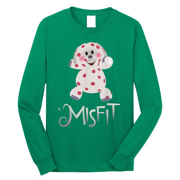 Mis Fit Spotted Elephant Ru Dolph Red Retro Nosed Christmas Long Sleeve Shirt