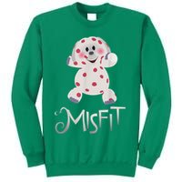 Mis Fit Spotted Elephant Ru Dolph Red Retro Nosed Christmas Sweatshirt