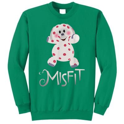 Mis Fit Spotted Elephant Ru Dolph Red Retro Nosed Christmas Sweatshirt