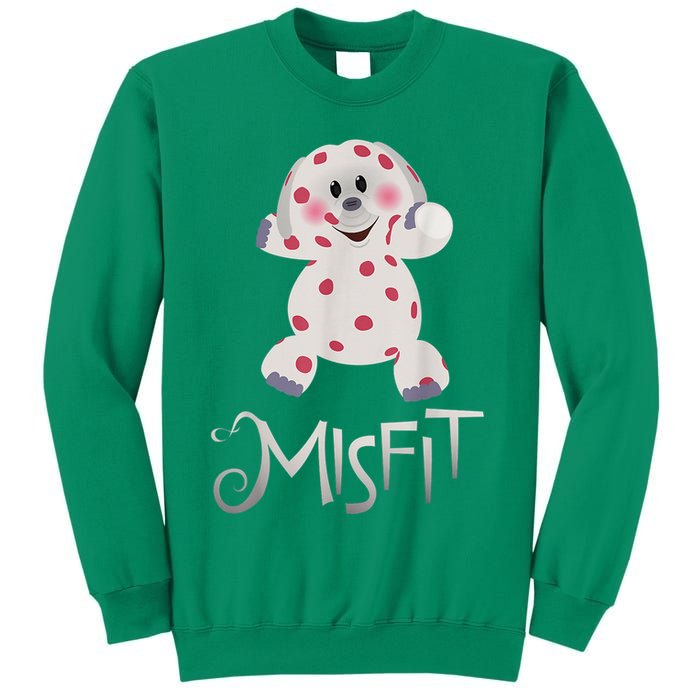 Mis Fit Spotted Elephant Ru Dolph Red Retro Nosed Christmas Sweatshirt
