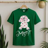 Mis Fit Spotted Elephant Ru Dolph Red Retro Nosed Christmas T-Shirt