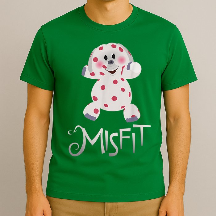 Mis Fit Spotted Elephant Ru Dolph Red Retro Nosed Christmas T-Shirt