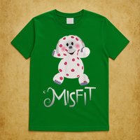Mis Fit Spotted Elephant Ru Dolph Red Retro Nosed Christmas T-Shirt