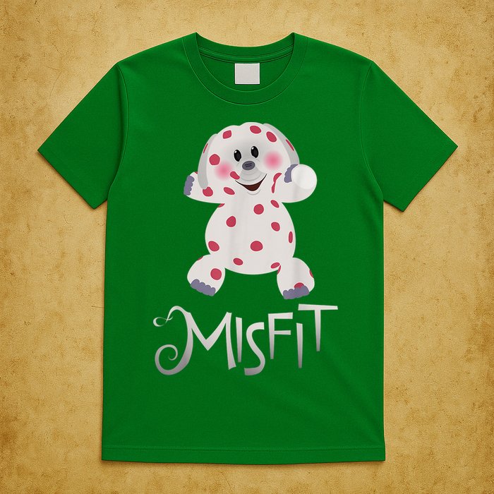 Mis Fit Spotted Elephant Ru Dolph Red Retro Nosed Christmas T-Shirt