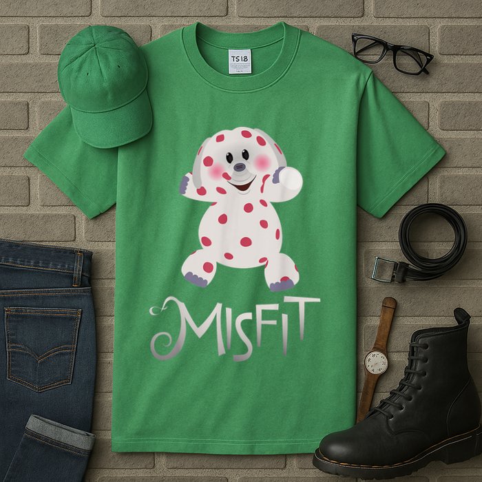 Mis Fit Spotted Elephant Ru Dolph Red Retro Nosed Christmas Tall T-Shirt