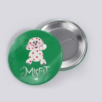 Mis Fit Spotted Elephant Ru Dolph Red Retro Nosed Christmas Button
