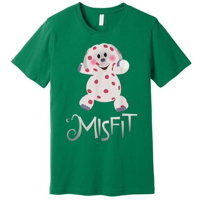 Mis Fit Spotted Elephant Ru Dolph Red Retro Nosed Christmas Premium T-Shirt