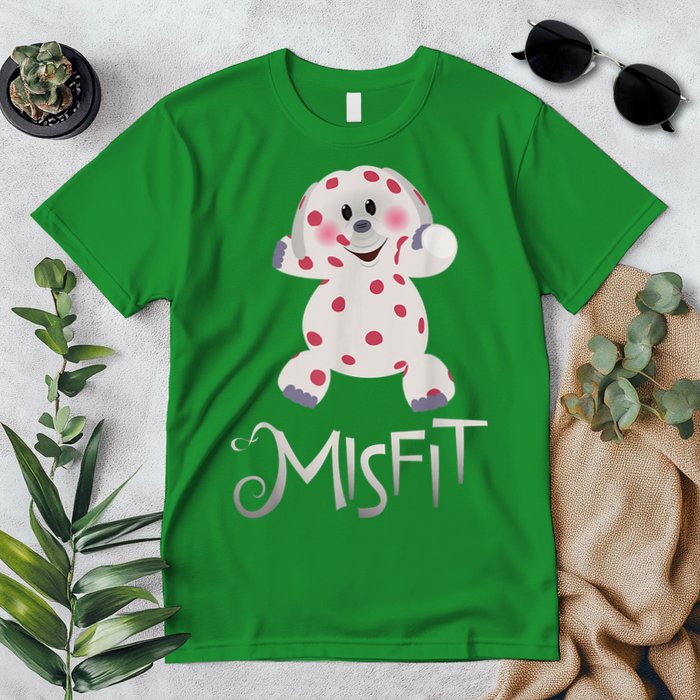 Mis Fit Spotted Elephant Ru Dolph Red Retro Nosed Christmas Premium T-Shirt