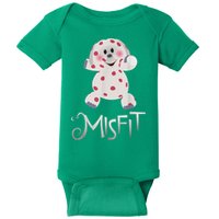 Mis Fit Spotted Elephant Ru Dolph Red Retro Nosed Christmas Baby Bodysuit