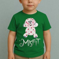 Mis Fit Spotted Elephant Ru Dolph Red Retro Nosed Christmas Toddler T-Shirt