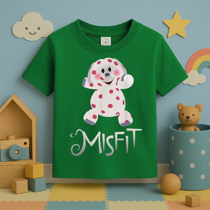 Mis Fit Spotted Elephant Ru Dolph Red Retro Nosed Christmas Toddler T-Shirt