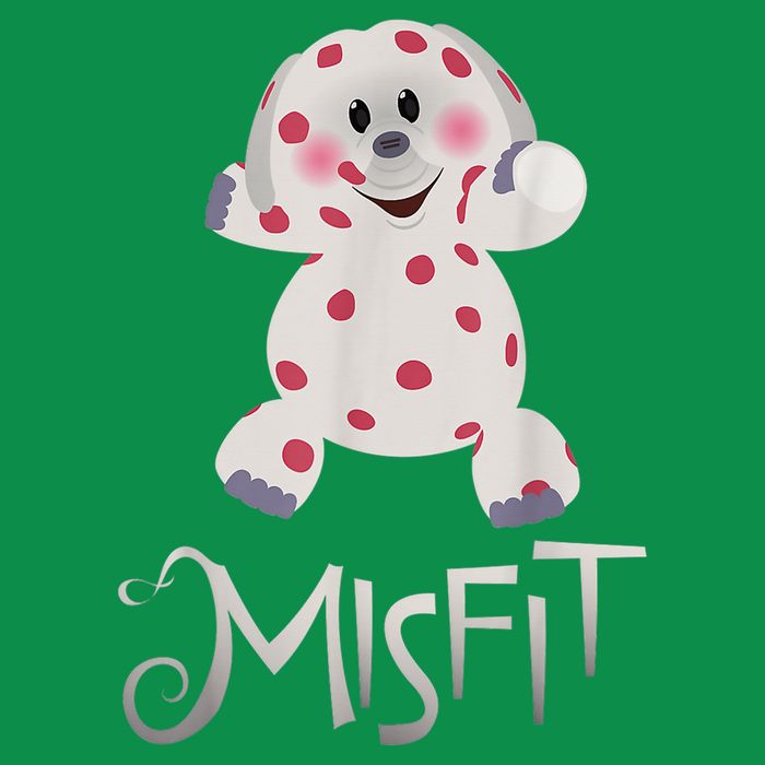 Mis Fit Spotted Elephant Ru Dolph Red Retro Nosed Christmas Toddler T-Shirt