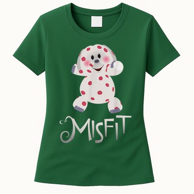 Mis Fit Spotted Elephant Ru Dolph Red Retro Nosed Christmas Womens T-Shirt