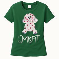 Mis Fit Spotted Elephant Ru Dolph Red Retro Nosed Christmas Womens T-Shirt