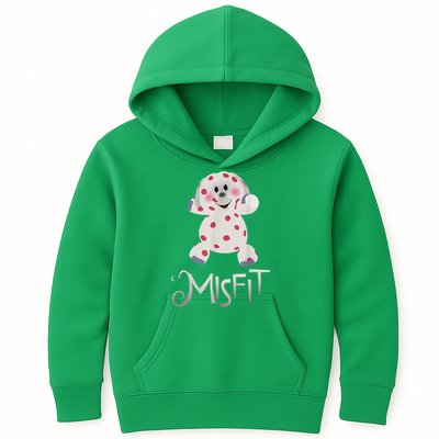 Mis Fit Spotted Elephant Ru Dolph Red Retro Nosed Christmas Kids Hoodie