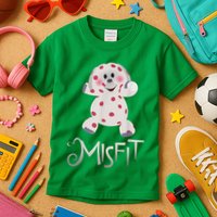 Mis Fit Spotted Elephant Ru Dolph Red Retro Nosed Christmas Kids T-Shirt
