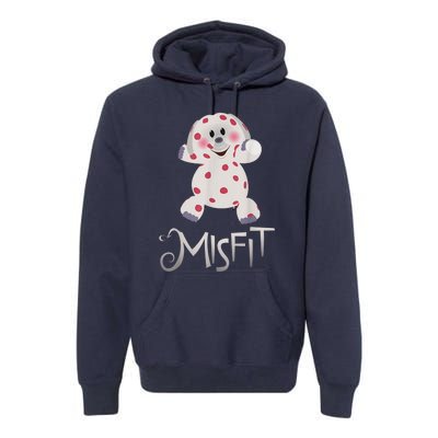 Mis Fit Spotted Elephant Ru Dolph Red Retro Nosed Christmas Premium Hoodie