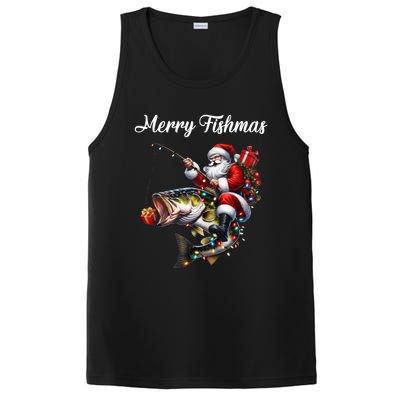 Merry Fishmas Santa Christmas Fisher Great Gift PosiCharge Competitor Tank