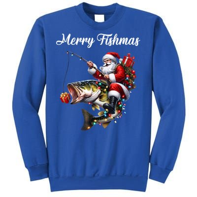 Merry Fishmas Santa Christmas Fisher Great Gift Sweatshirt