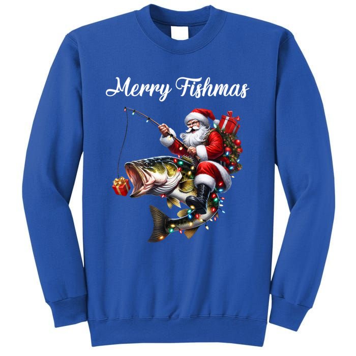 Merry Fishmas Santa Christmas Fisher Great Gift Sweatshirt