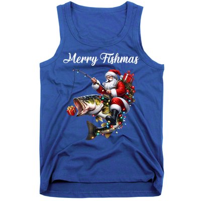 Merry Fishmas Santa Christmas Fisher Great Gift Tank Top