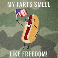 My Farts Smell Like Freedom Funny Patriotic Legacy Tie Dye Trucker Hat